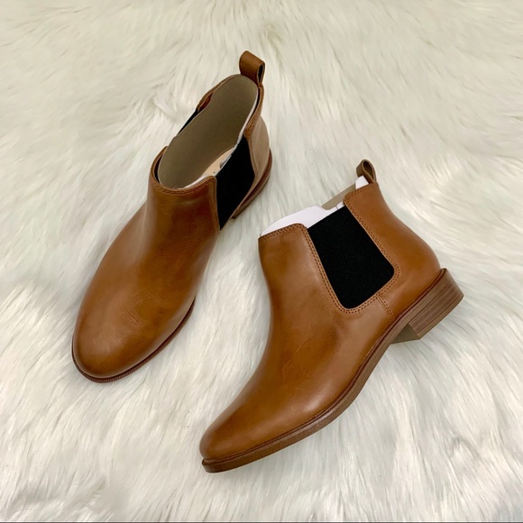 clarks tan chelsea boots